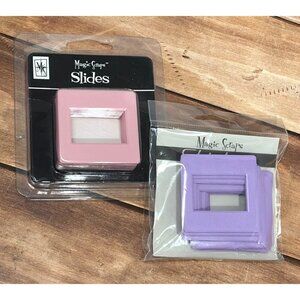 Magic Scraps Slide FRAMES 10-Pack Snap-Together Frames Light Pink & Lavender
